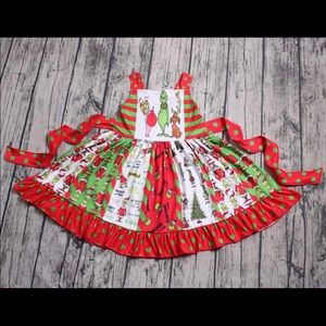 Grinch stole Christmas twirl dress